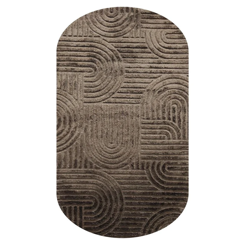 Richmond Interiors Teppich Liff dark brown 200x350
