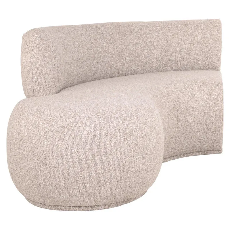 Richmond Interiors Sitzbank Sorrobon cayenne brown open end left round