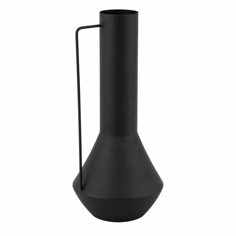 Vaso brocca in acciaio nero opaco impermeabile con manico H35cm – Sylvain black