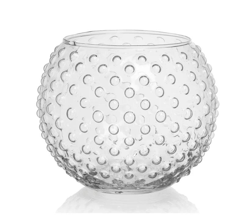 Vaso a sfera in vetro - Pois