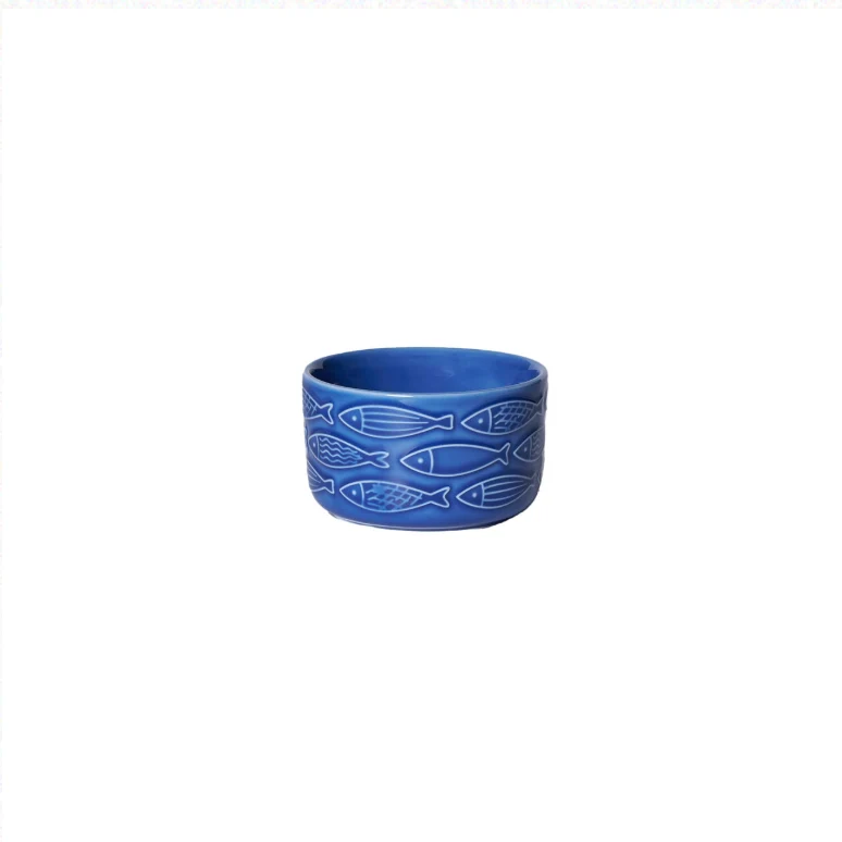 Ciotolina pesci in ceramica Blu