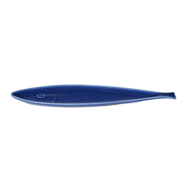 Piatto sardina in ceramica Blu