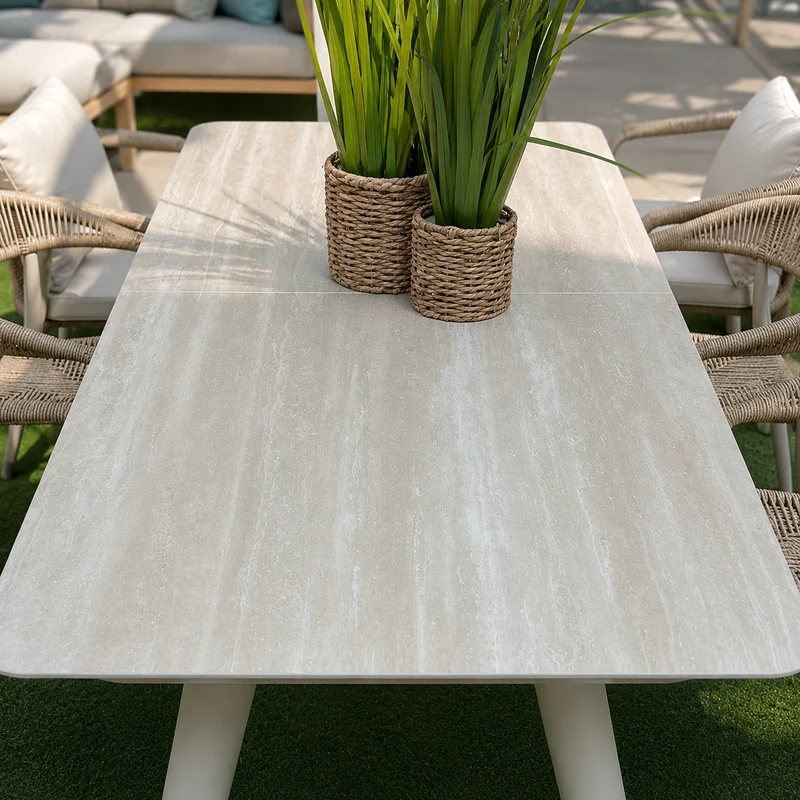 Tavolo da giardino in alluminio allungabile da 200 a 260 cm – Mary