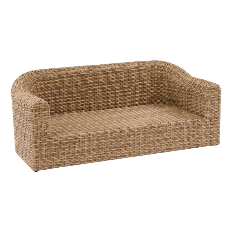 Salotto da giardino completo 5 posti in resina intrecciata – Mooréa Savana