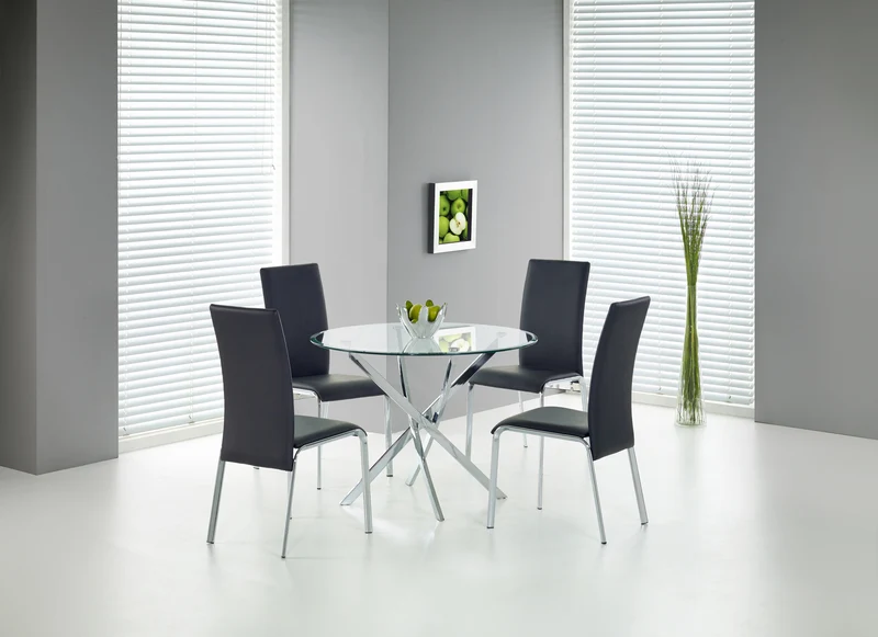 Tavolo tondo in vetro temperato Elios 100x73 cm
