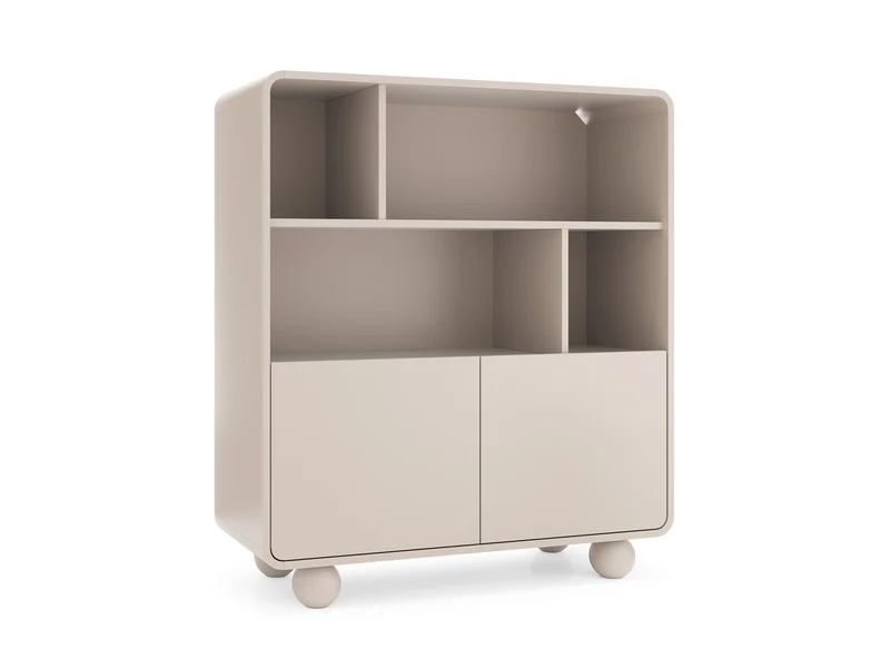 Libreria 2 ante cashmere Yuma 108x121 cm