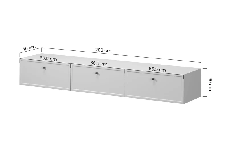 Mobile TV 1 anta 2 cassetti cashmere con maniglie oro Lora 200x45 cm