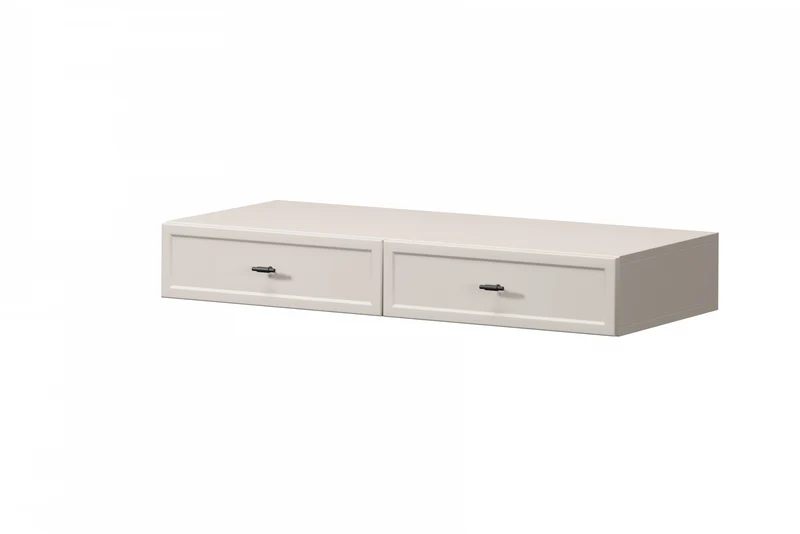 Consolle sospesa 2 cassetti cashmere Lora 100x15 cm