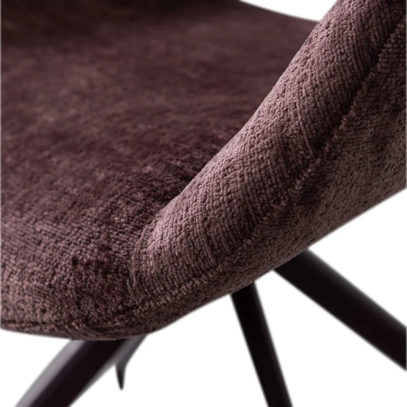 Set di 2 sedie da pranzo girevoli in velluto Eliva 58x58 cm