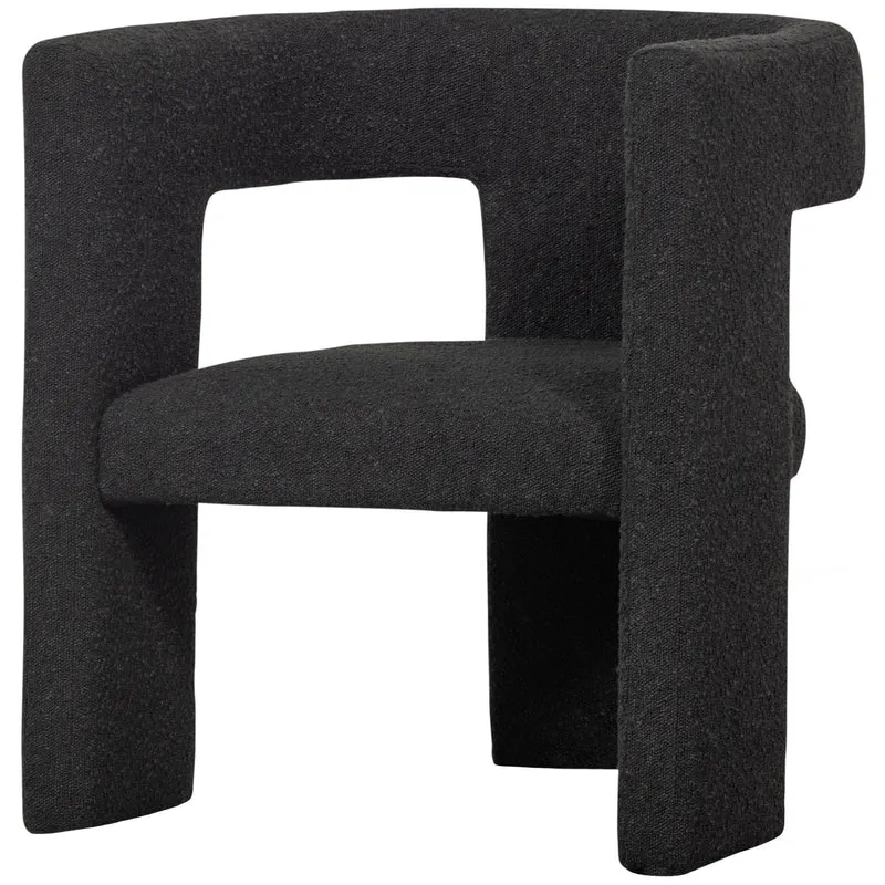 Poltrona in tessuto bouclé Tya 63x71 cm