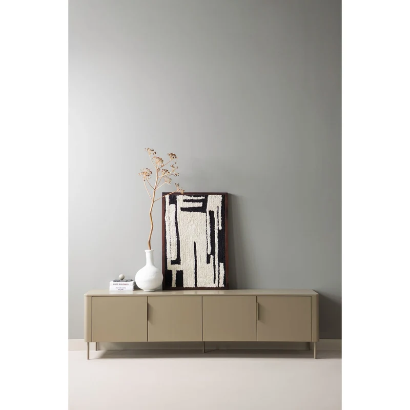 Mobile TV 4 ante in legno di pino Gunnar 200x56 cm