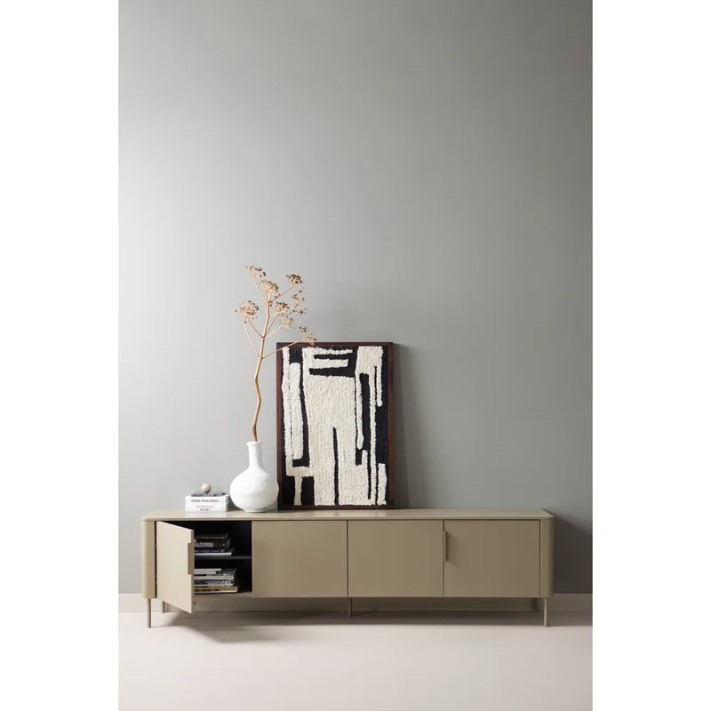 Mobile TV 4 ante in legno di pino Gunnar 200x56 cm