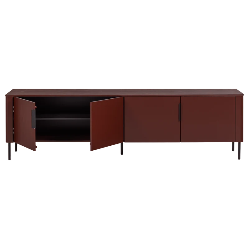 Mobile TV 4 ante in legno di pino Gunnar 200x56 cm