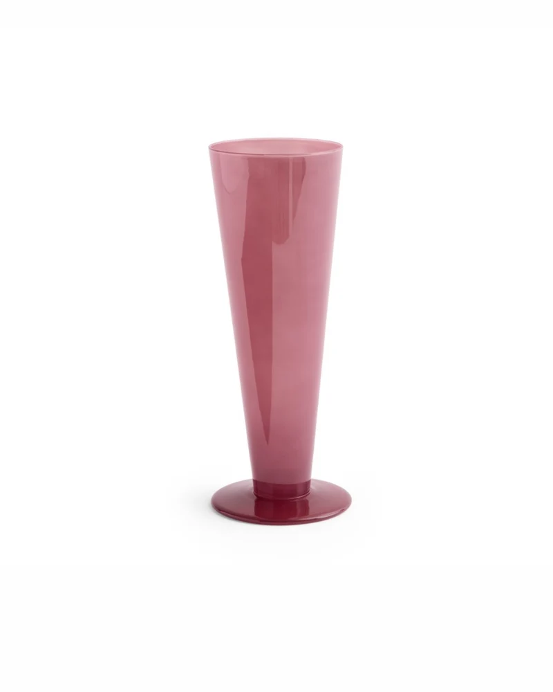 Conical Vase Medium - Rose & Dark Red