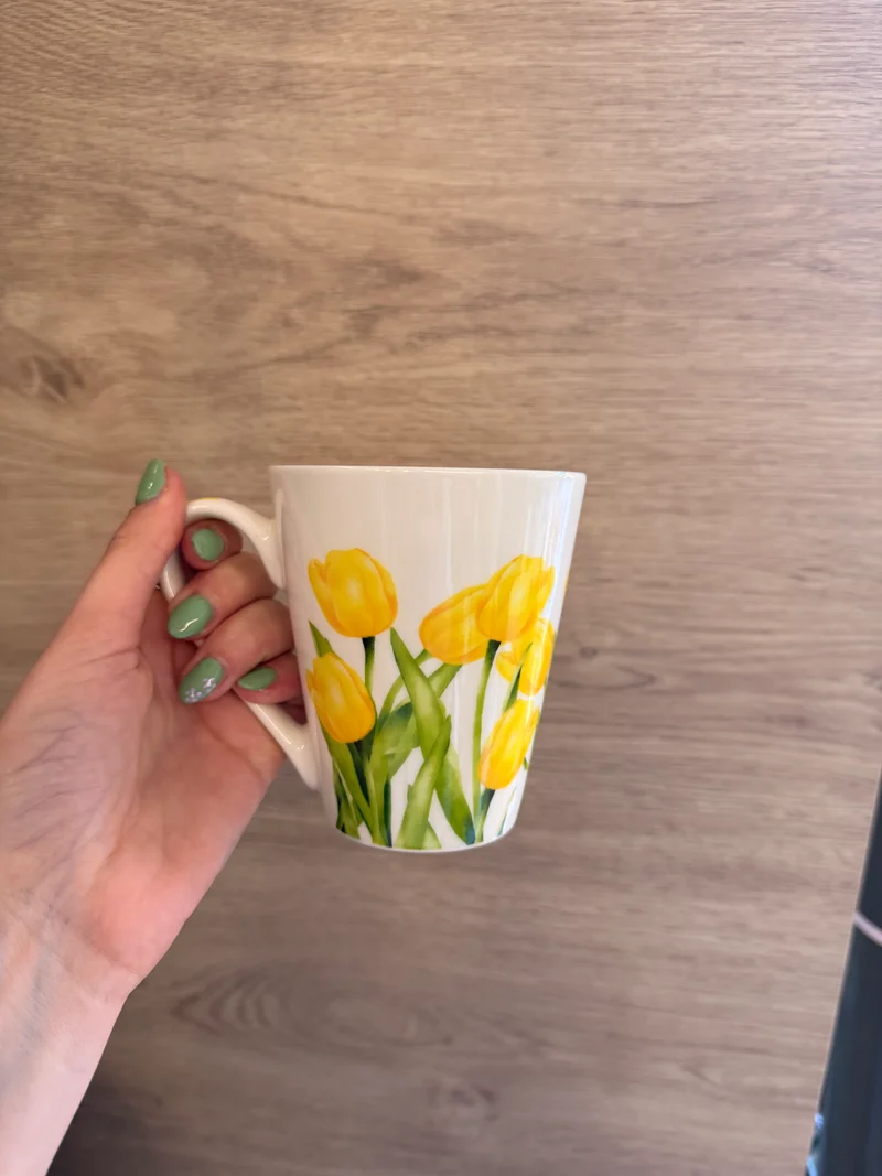 Mug in porcellana - Tulipani