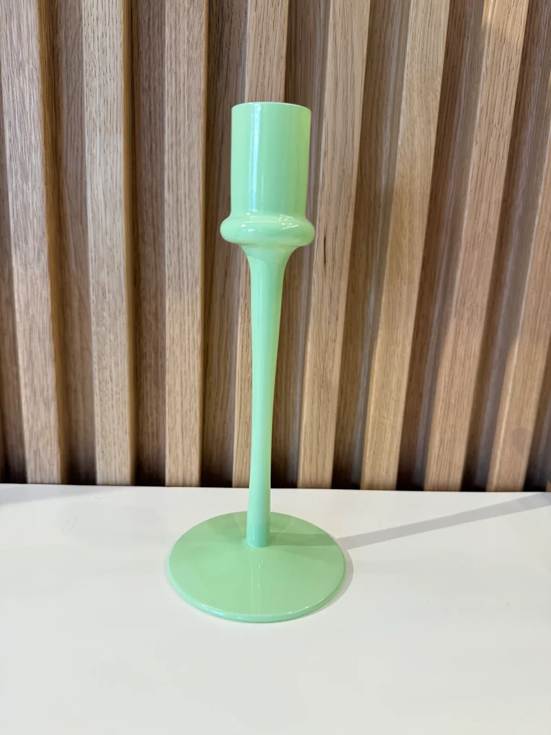 Candelabro in vetro - Spring verde