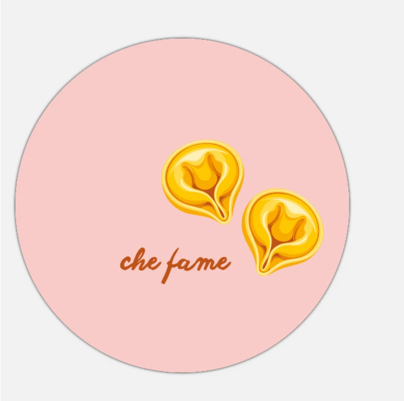 Tovaglietta tonda - "Che fame"