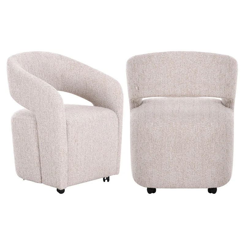 Richmond Interiors Esszimmerstuhl Vixen natural linear