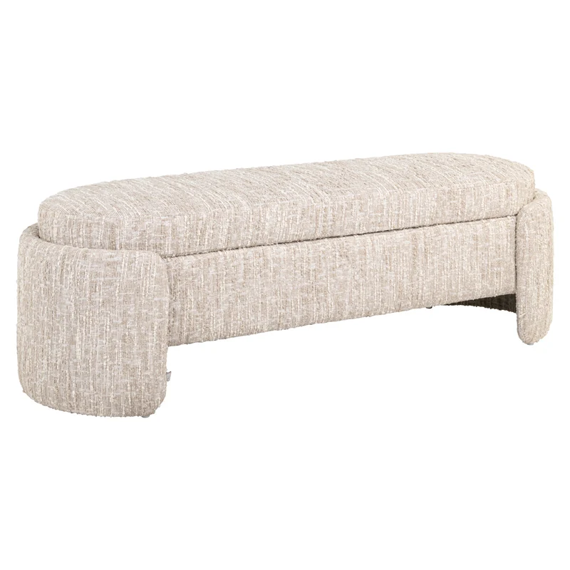 Richmond Interiors Bank Cupid beige angora with storage