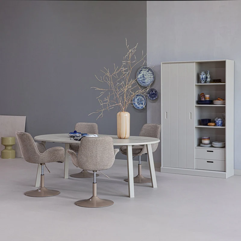 Credenza 2 ante 2 cassetti in legno di pino Mila 200x120 cm