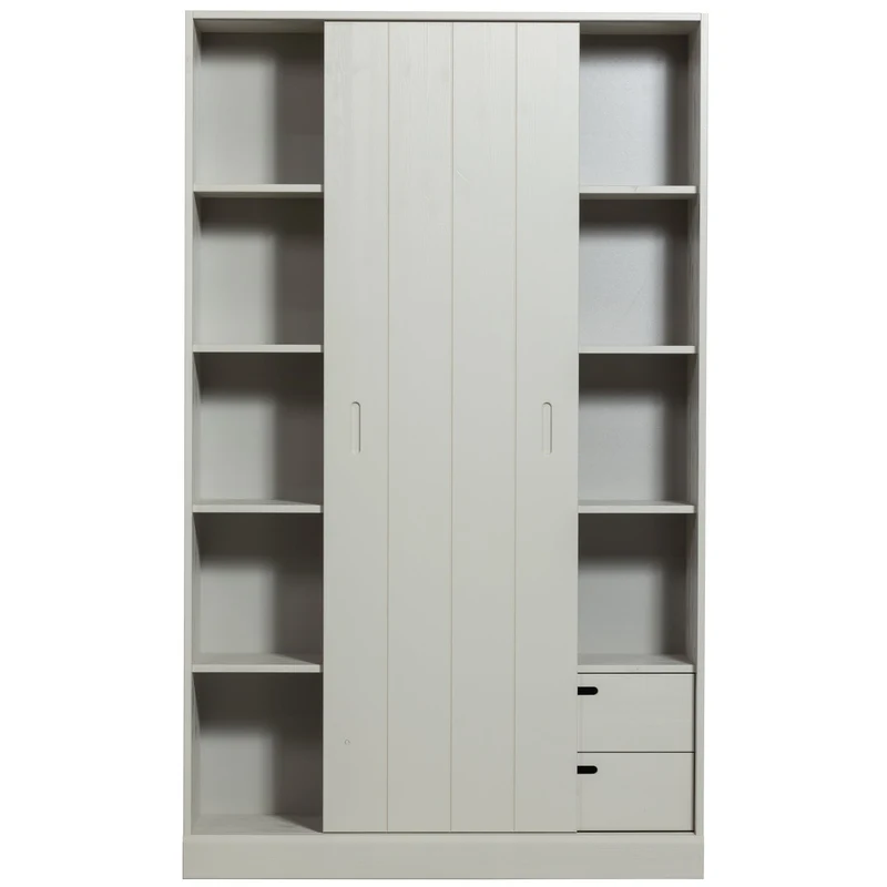 Credenza 2 ante 2 cassetti in legno di pino Mila 200x120 cm