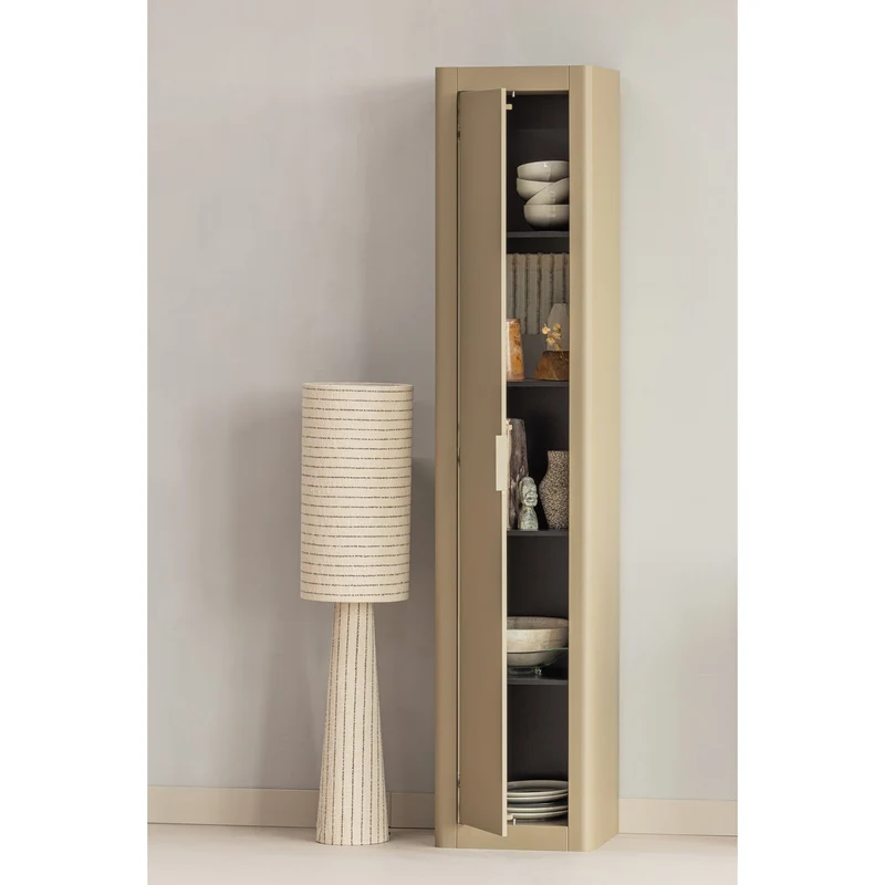 Credenza 1 anta in legno di pino Gunnar 45x217 cm