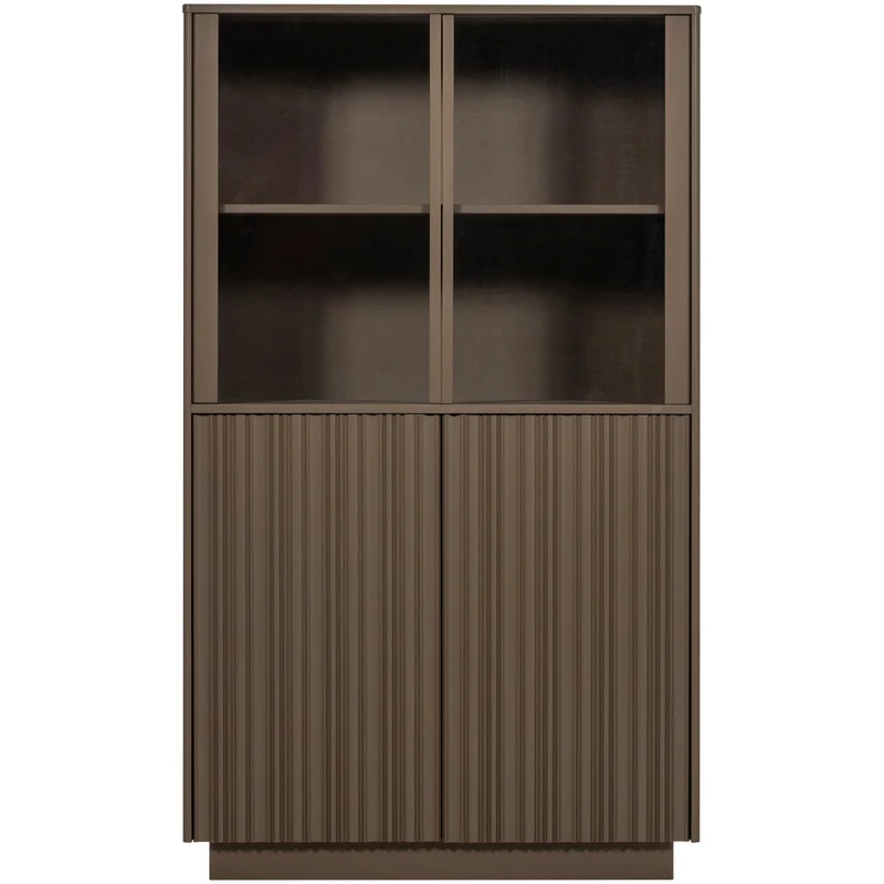 Vetrina 4 ante in legno di pino Nova 102x172 cm