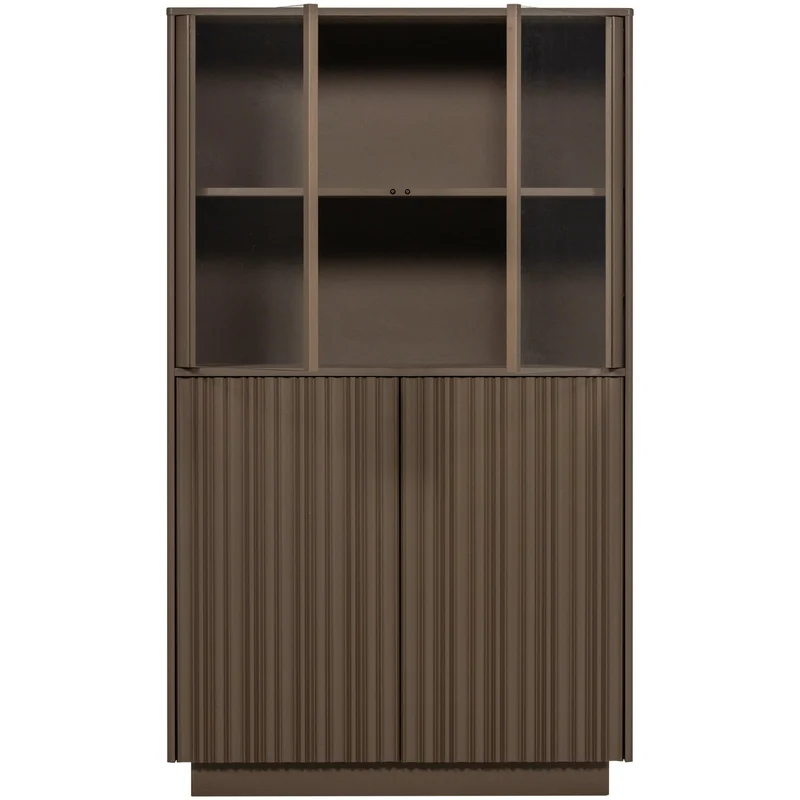 Vetrina 4 ante in legno di pino Nova 102x172 cm