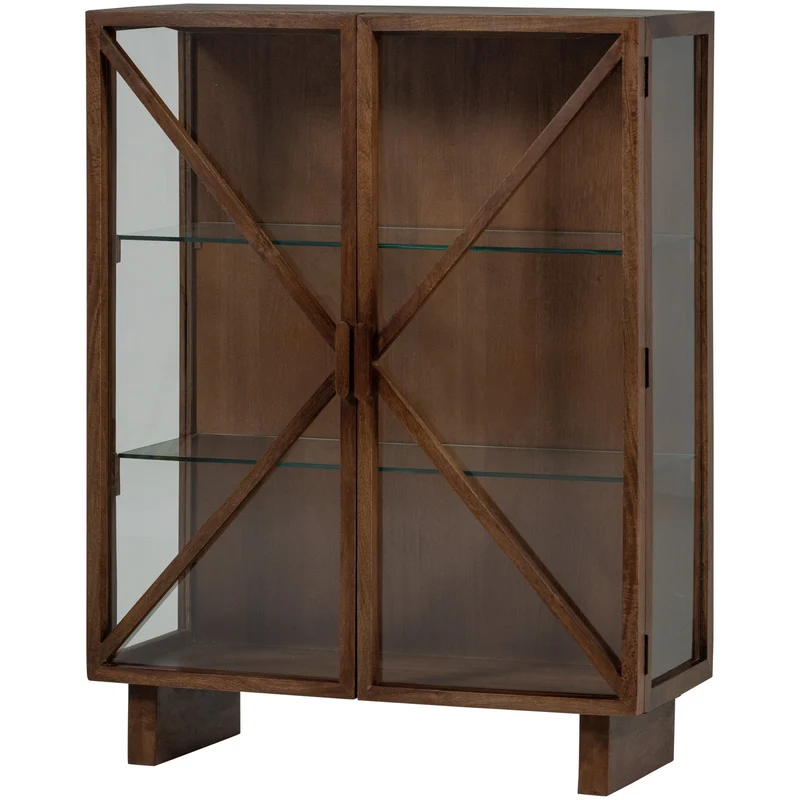 Credenza 2 ante in legno di mango Kella 100x132 cm