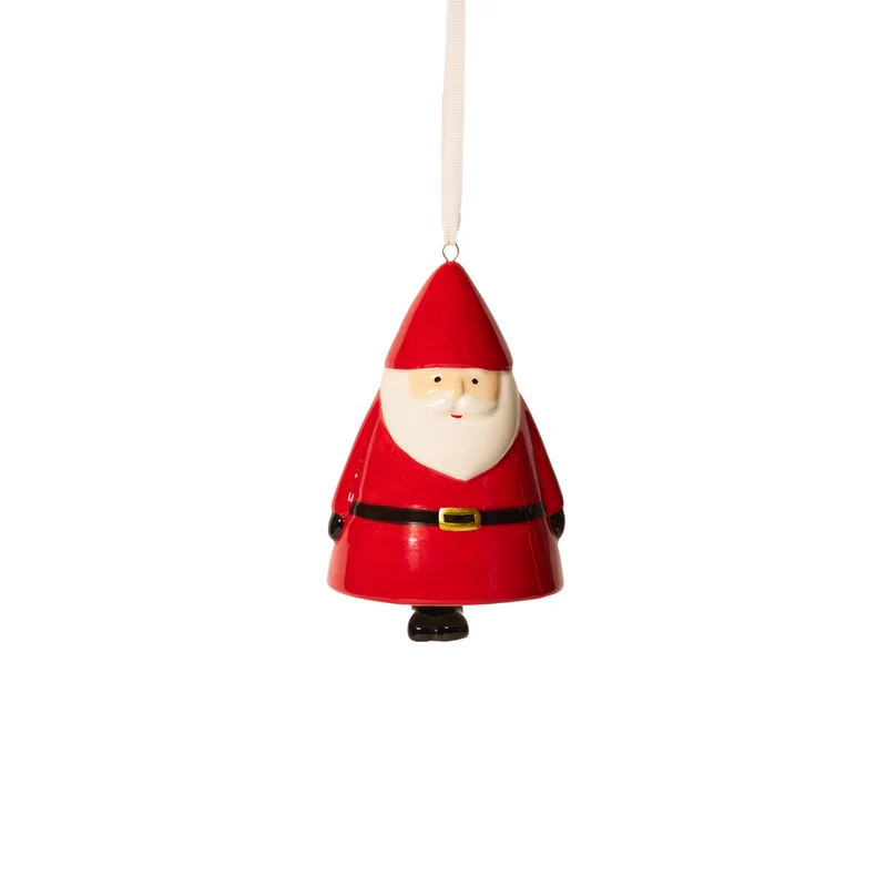 Campanella in ceramica Babbo Natale