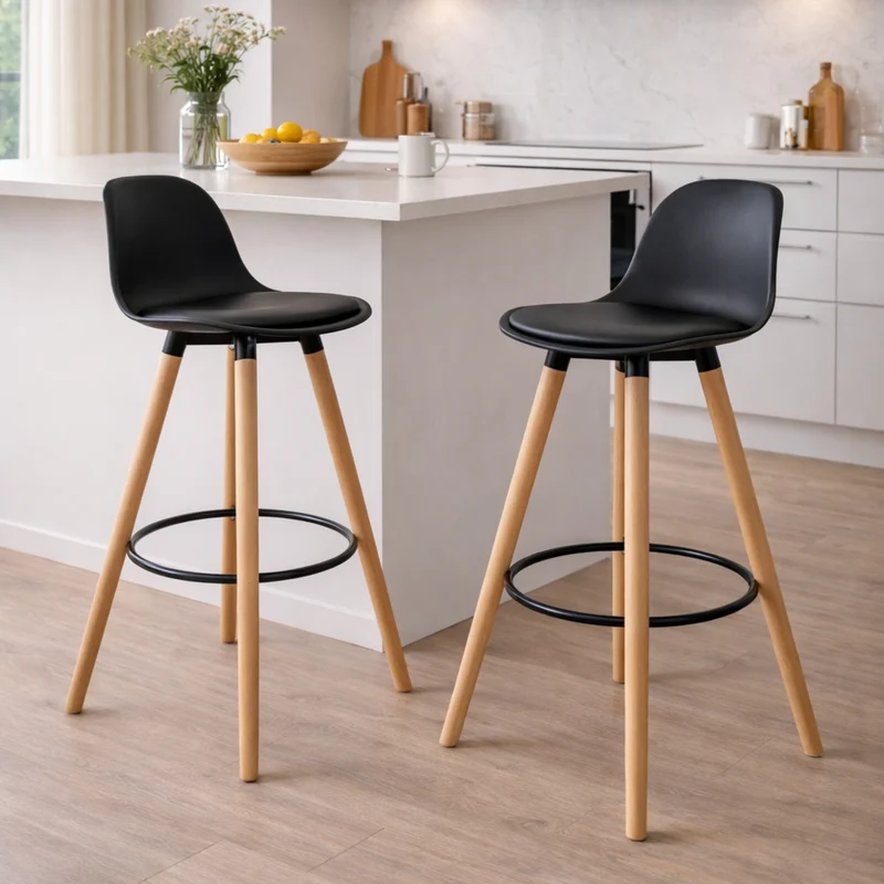 Sgabello Boro Nero