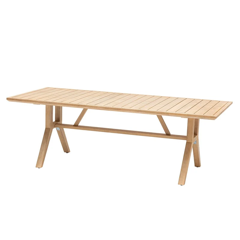 Tavolo da giardino rettangolare in legno di acacia 220x100 cm – Papuasia
