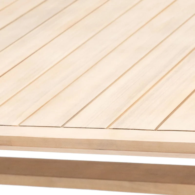 Tavolo da giardino rettangolare in legno di acacia 220x100 cm – Papuasia