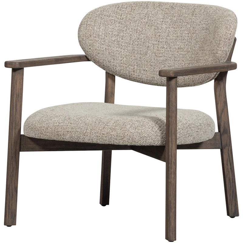 Poltrona in tessuto con braccioli Udar 68x76 cm