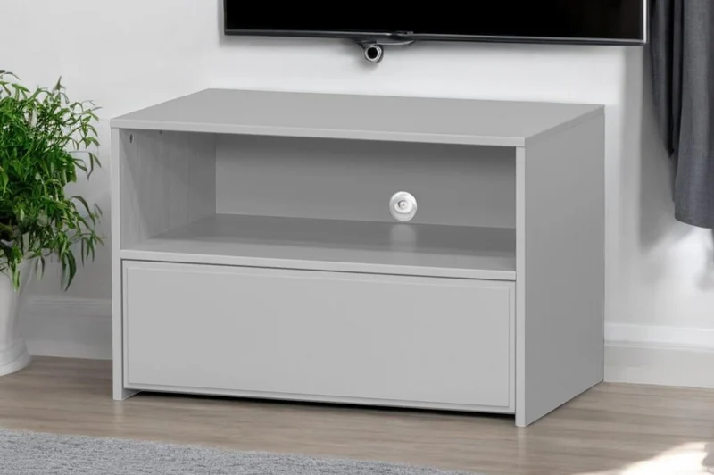 Mobile TV slim grigio Yissa 70x46 cm