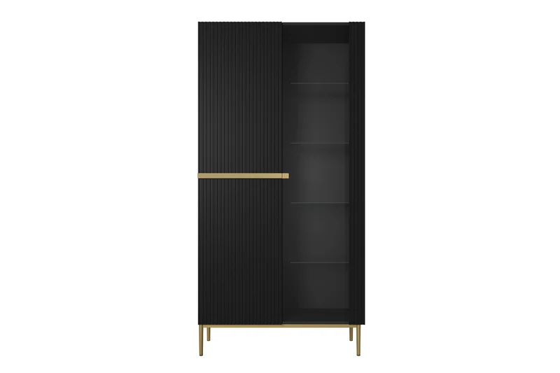 Vetrina 2 ante con piede in metallo Nicole 200x100 cm