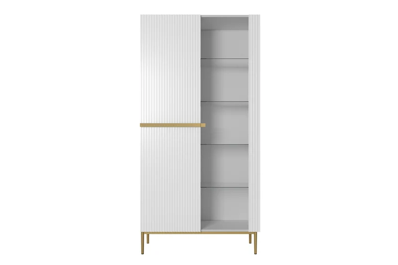 Vetrina 2 ante con piede in metallo Nicole 200x100 cm