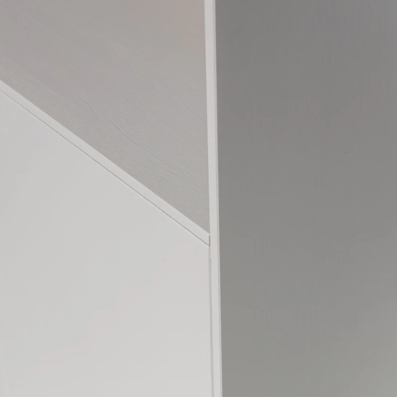 Credenza 4 ante in legno di pino grigio nebbia Finca 110x210 cm