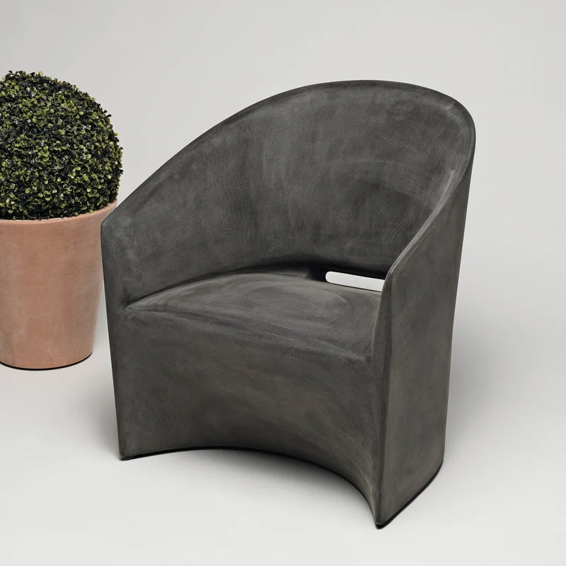Armchair PINE BEACH Moleskin by Christophe Pillet for Serralunga