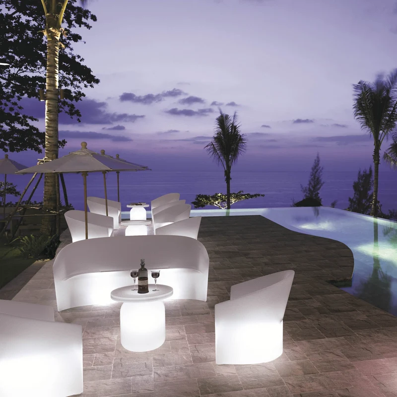 Two Seater Sofa PINE BEACH with Light by Christopher Pillet for Serralunga