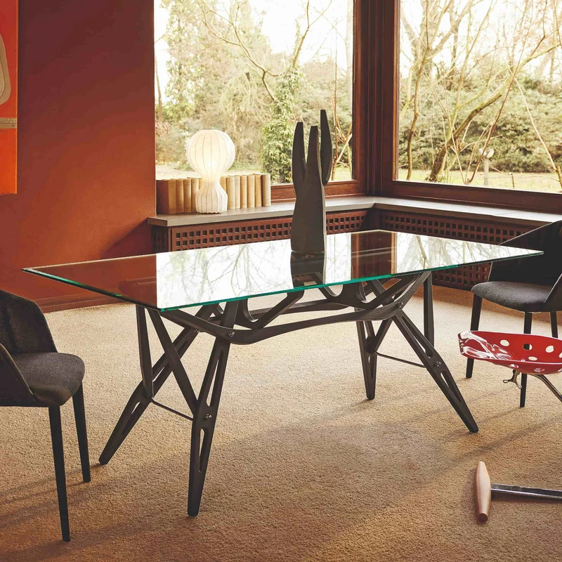 Dining Table REALE Homage to Carlo Mollino by Zanotta
