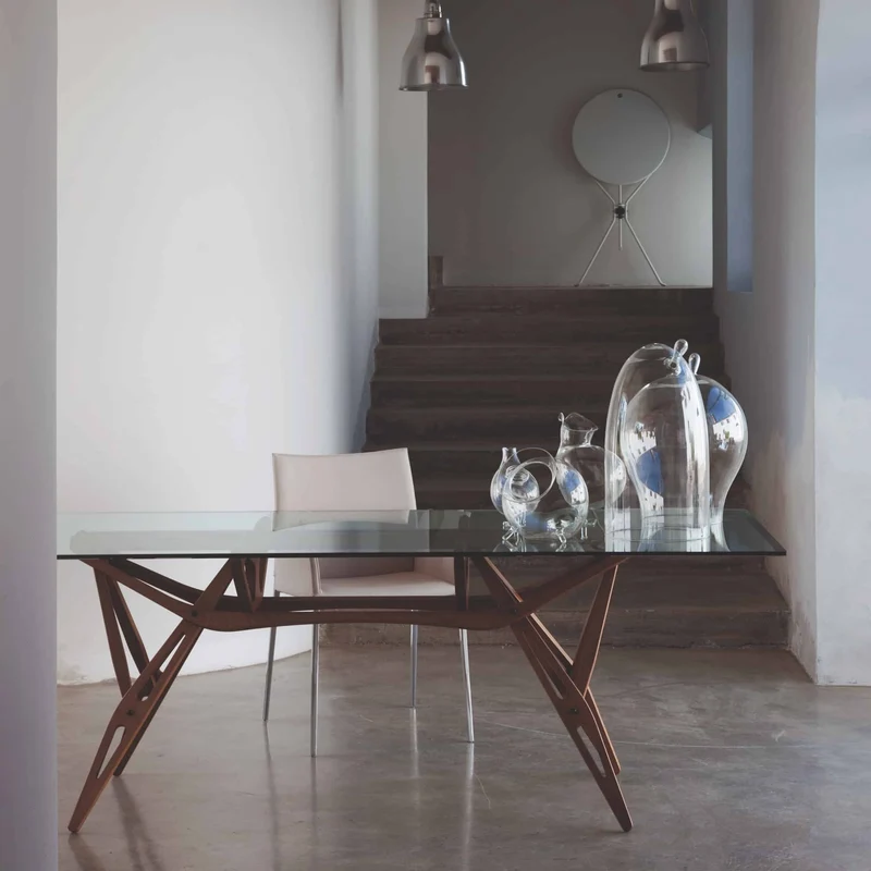 Dining Table REALE Homage to Carlo Mollino by Zanotta