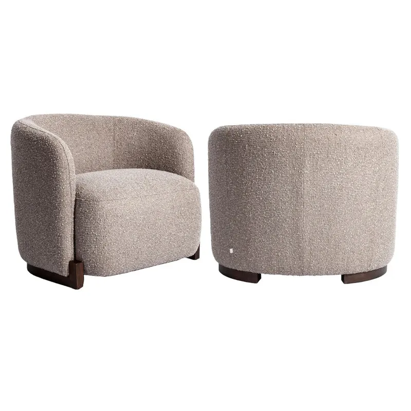 Richmond Interiors Lounge Stuhl Hannah mocca chunky fire retardant