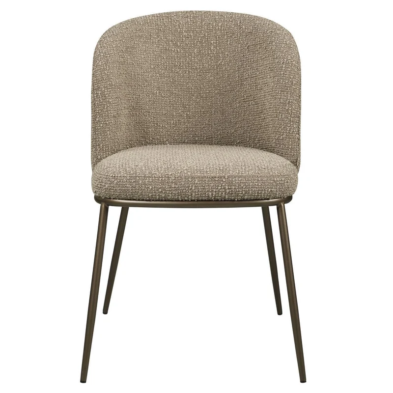 Richmond Interiors Esszimmerstuhl Elvi mocca chunky fire retardant (Set of 2)