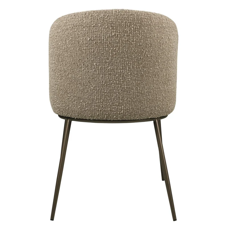 Richmond Interiors Esszimmerstuhl Elvi mocca chunky fire retardant (Set of 2)