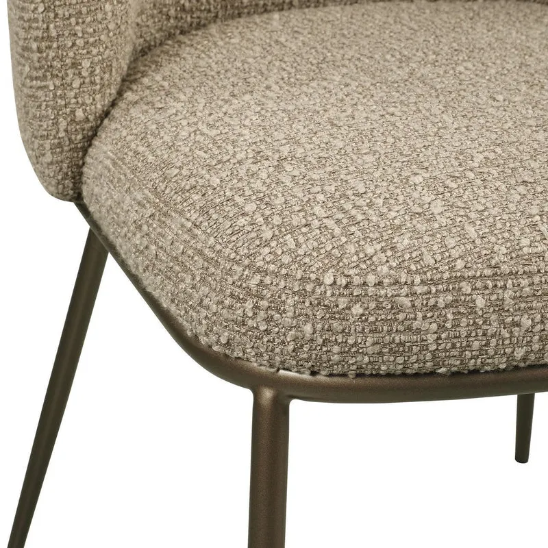 Richmond Interiors Esszimmerstuhl Elvi mocca chunky fire retardant (Set of 2)
