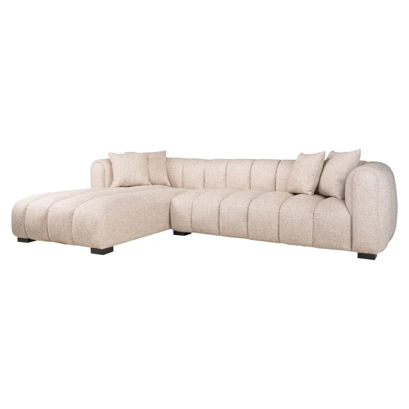 Richmond Interiors Sofa Novaro cream tweed lounge left fire retardant