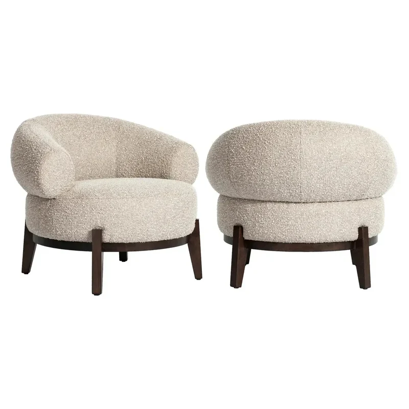 Richmond Interiors Lounge Stuhl Montana natural chunky fire retardant