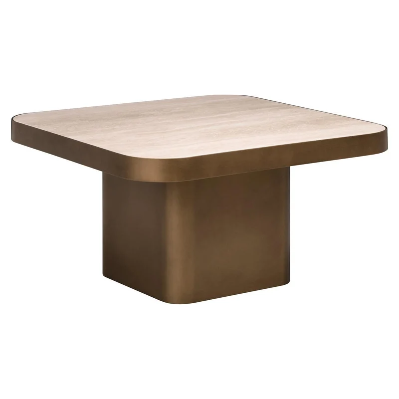 Richmond Interiors Couchtisch Claridge beige 70x70 (cumulus)