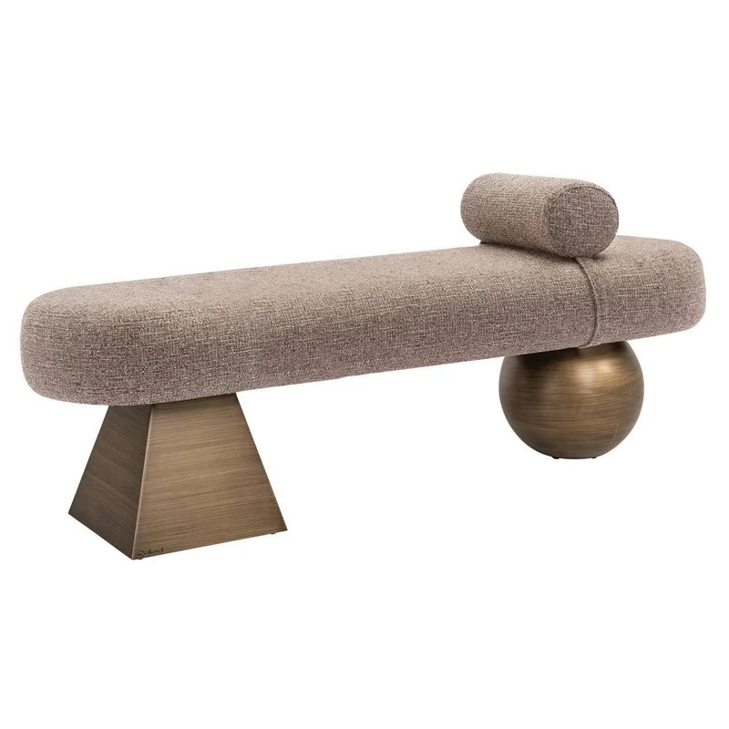 Richmond Interiors Bank Alexander Jones brown tweed fire retardant (Geneva)